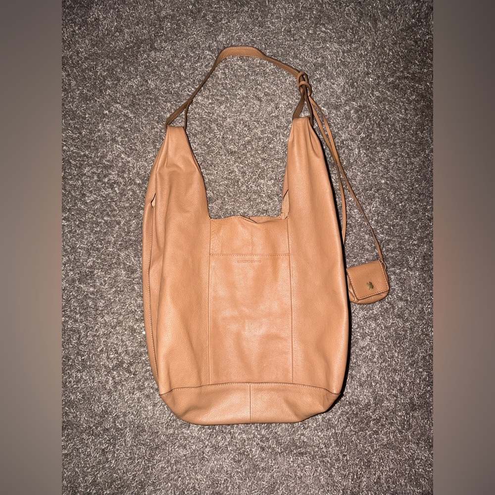 Lucky Brand Genuine Leather Bag with Mini Pouch